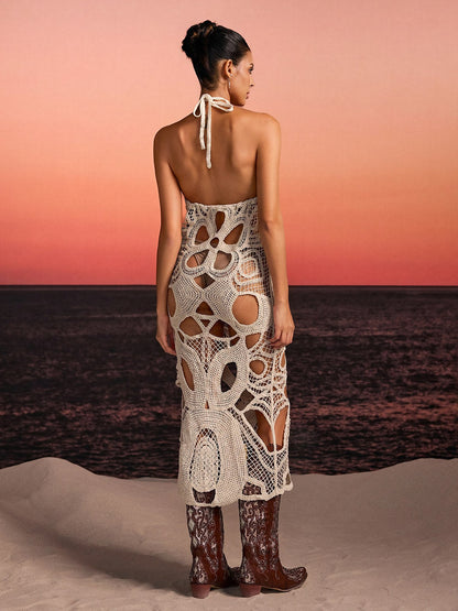 Rosstef Boyundan Bağlamalı Dekolteli Cover Bağlamalı - Trend ve Şeffaf Moda