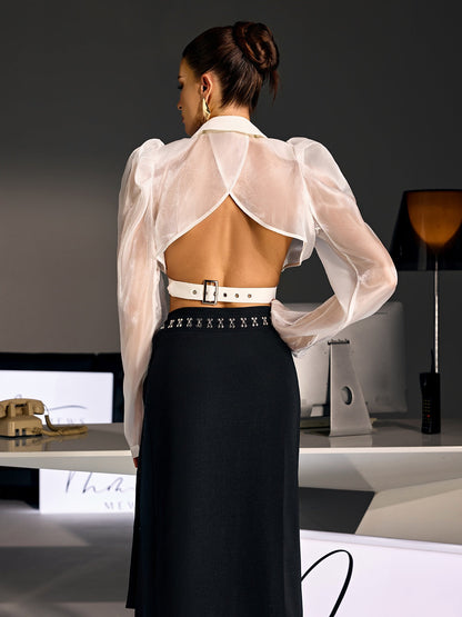 Rosstef Puff Kollu Crop Blazer Ceket: Trend ve Güzellikli