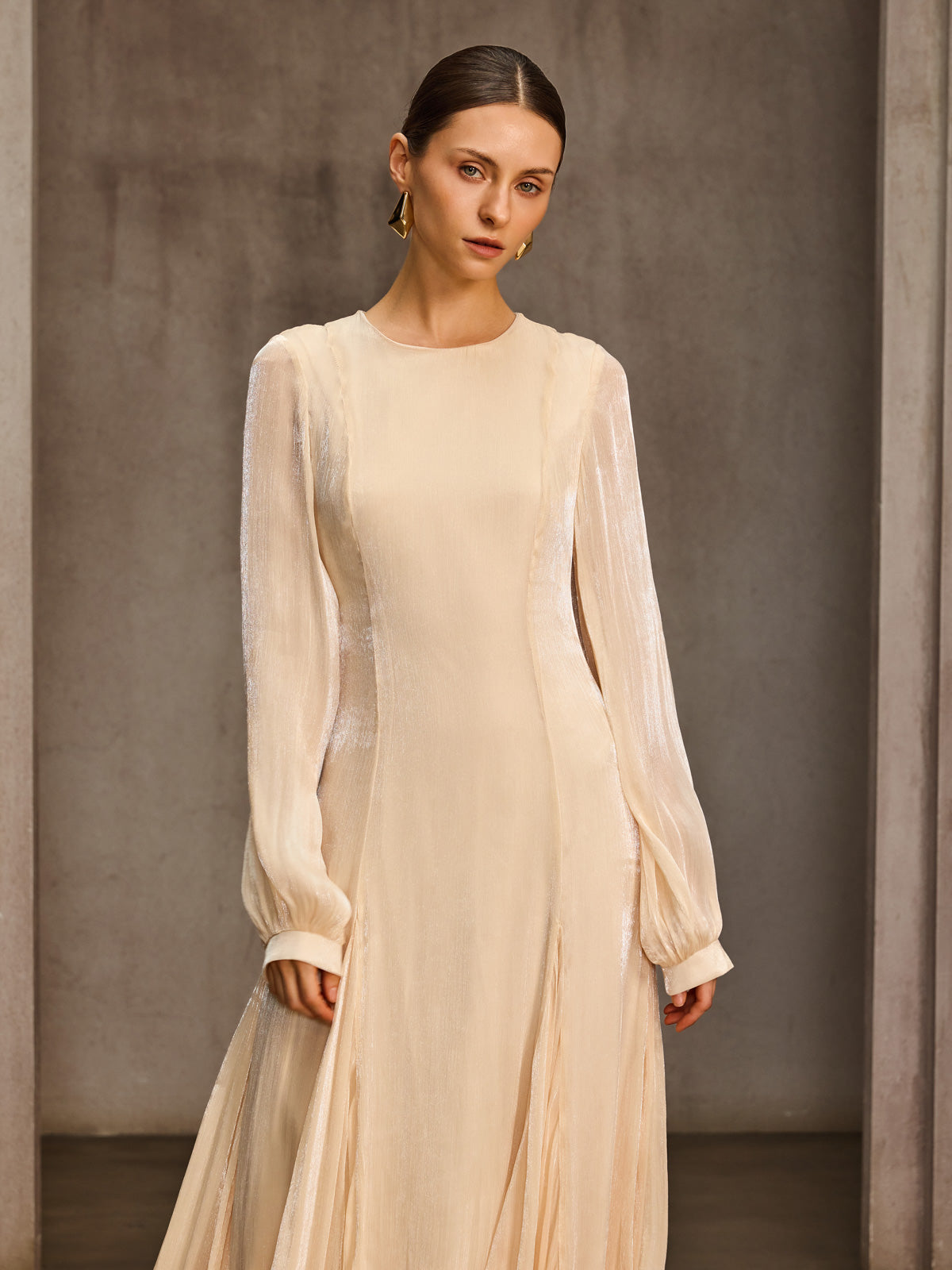 Rosstef Balloon Kollu Maxi Elbise