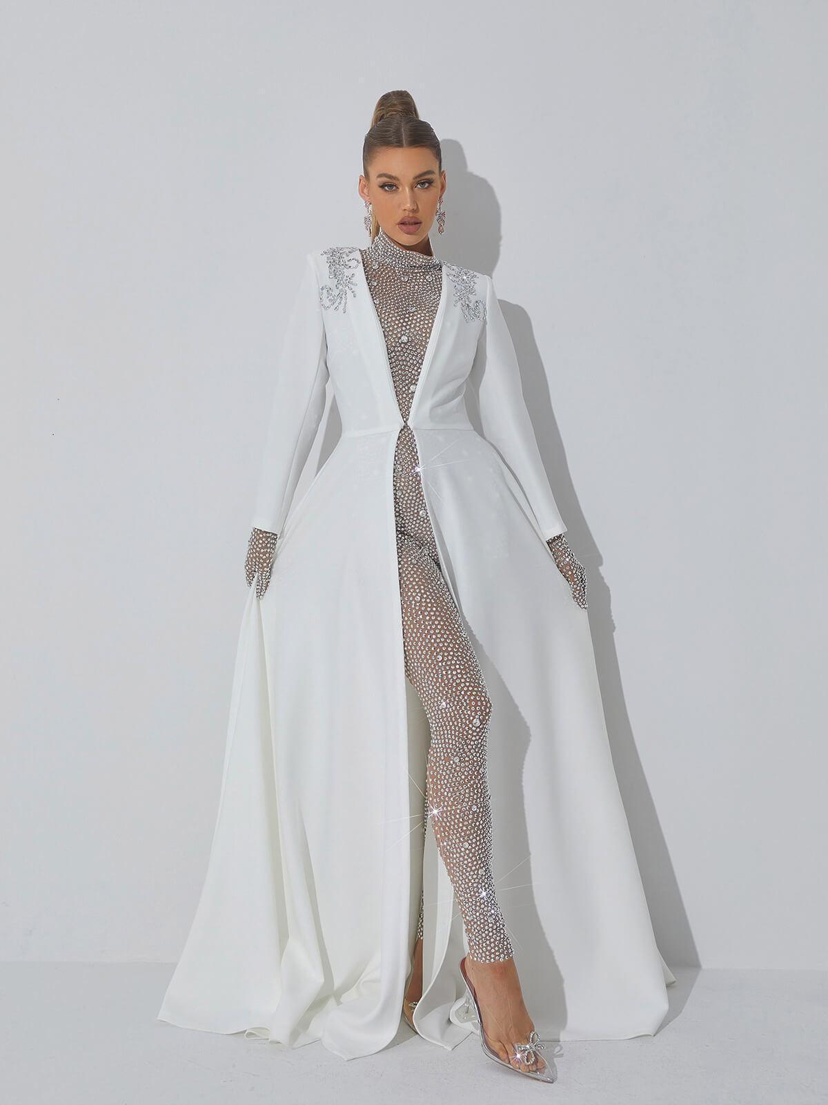 Rosstef Kristal Süslemeli Coat - Sophistiqué ve Glamourouslık için