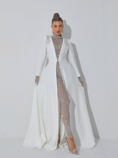 Rosstef Kristal Süslemeli Coat - Sophistiqué ve Glamourouslık için