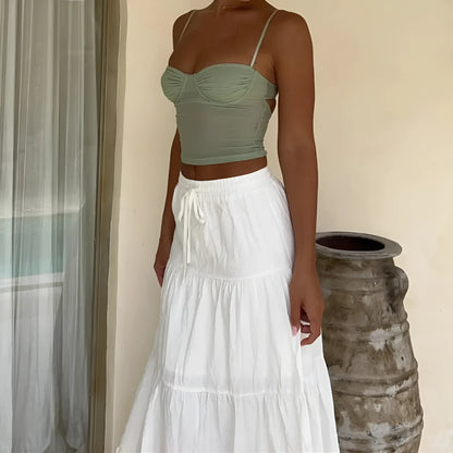 ROSSTEF | Dikiş Detaylı Maxi Etek, Size