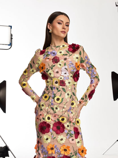 Rosstef Saige Uzun Kolluk Tül Çiçekli Balık Model