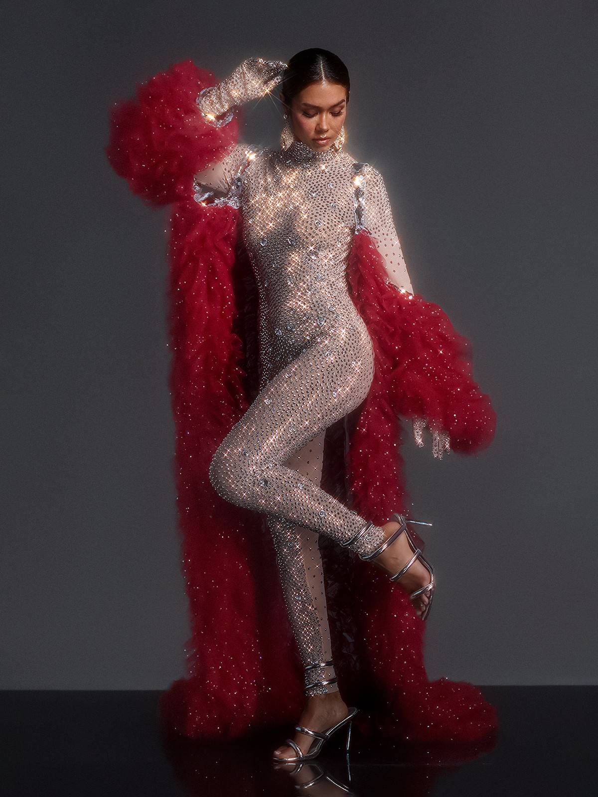 Rosstef Red Tül Coat