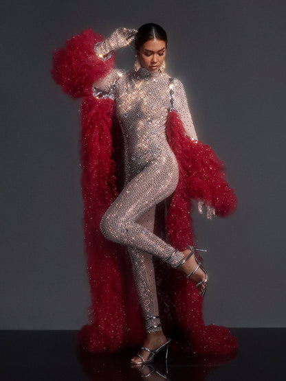Rosstef Red Tül Coat
