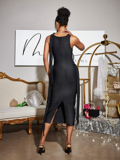 Rosstef Tafari Kesintili Bandaj Minidress