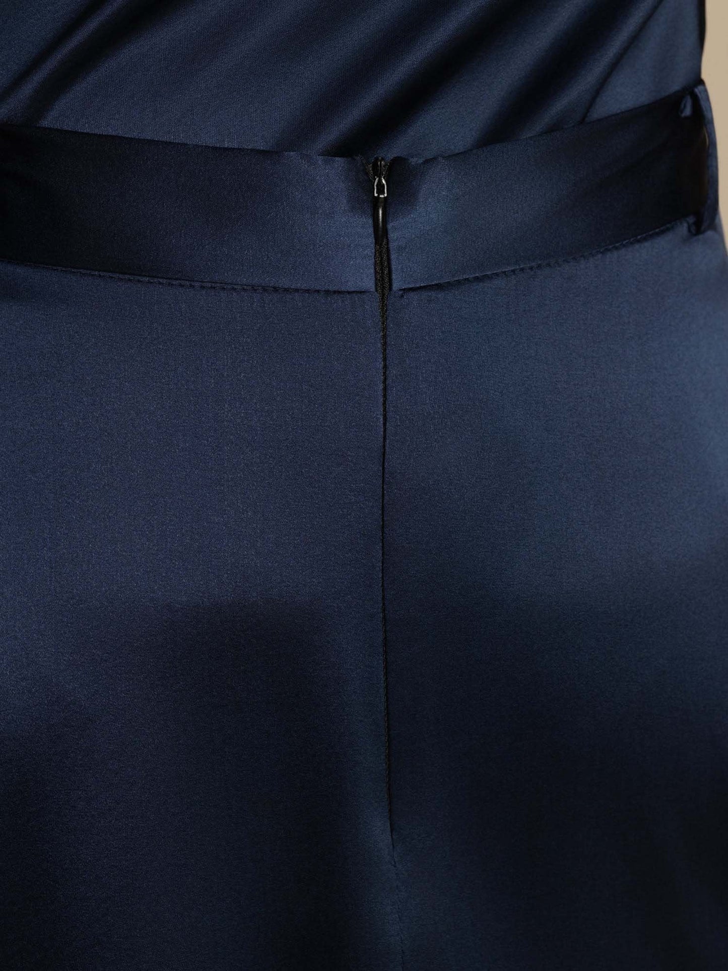 Rosstef İpek A-Çizgili Midi Etek ile Pockets