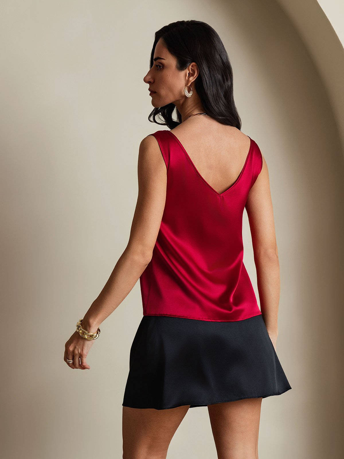 Rosstef Silkless V-Yaka Askılı Üst